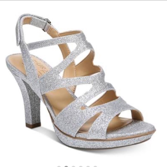 silver prom shoes size 12